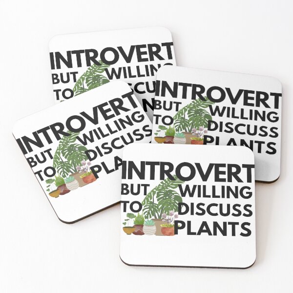 Item preview, Introvert but willing to discuss plants! designed and sold by TeamManja.