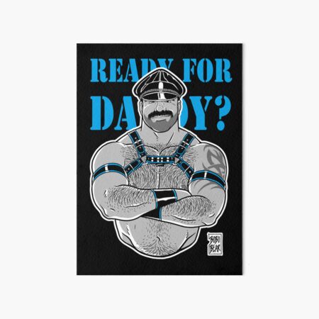 READY FOR DADDY - BLUE DETAILS Art Board Print
