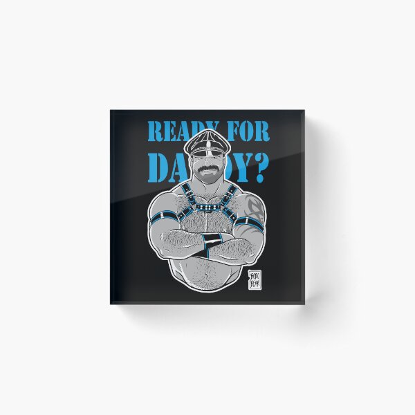 READY FOR DADDY - BLUE DETAILS Acrylic Block