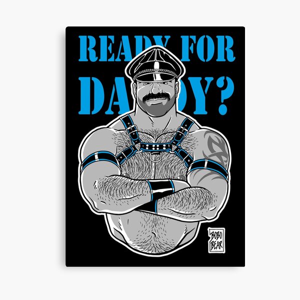 READY FOR DADDY - BLUE DETAILS Canvas Print