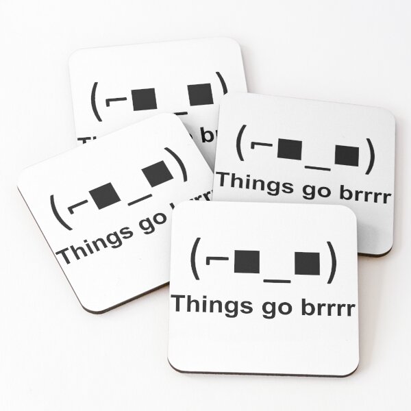 Item preview, Things go brrrr black designed and sold by Innercosmic.