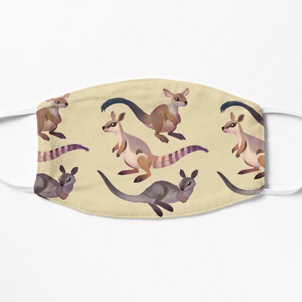 Rock Wallabies Flat Mask