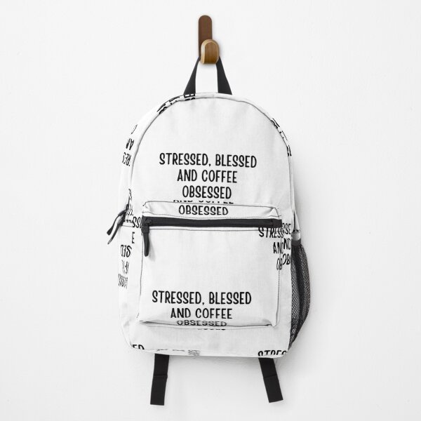 Item preview, Stressed Blessed and Coffee Obsessed designed and sold by BookOfE.