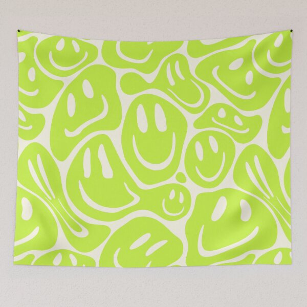 Item preview, Acid Melting Smiles | Liquid Smiley Faces | Preppy Acid Green Color | Pet Collars Summer Style  designed and sold by PEARROT.