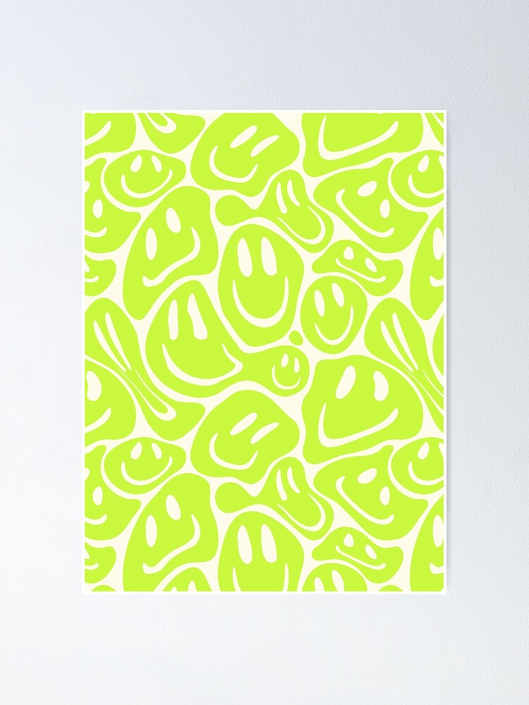 Acid Melting Smiles, Liquid Smiley Faces, Preppy Acid Green Color, Pet  Collars Summer Style  iPhone Case for Sale by PEARROT
