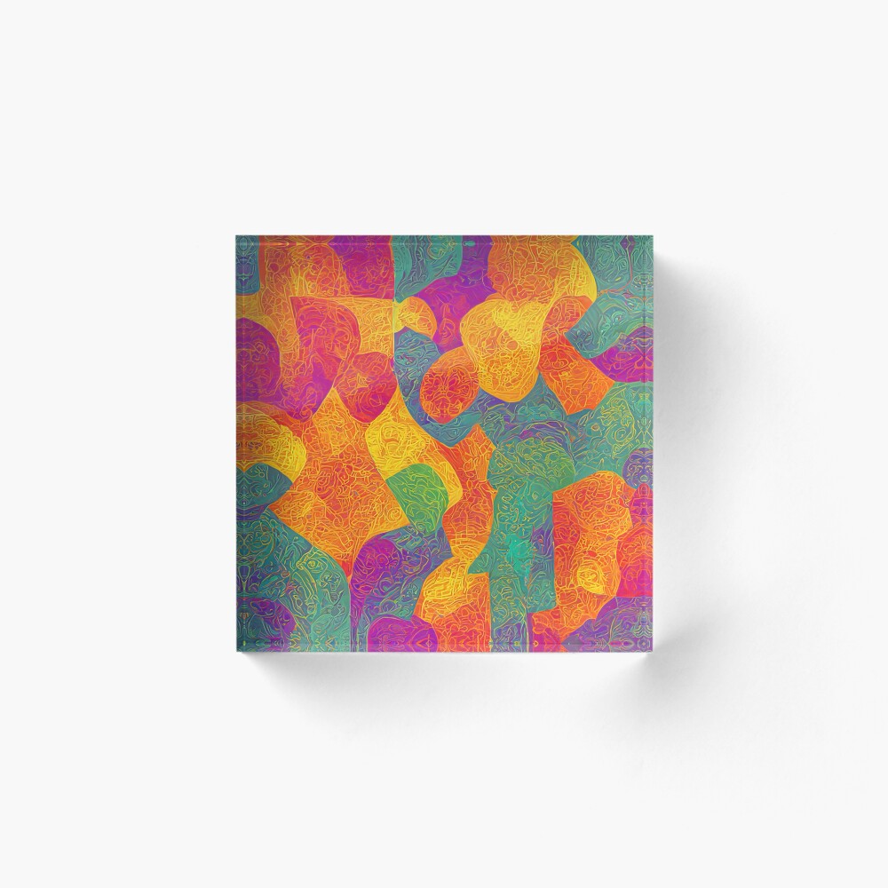 Aperçu de l'œuvre Bloc acrylique créée et vendue par aya-pattern.