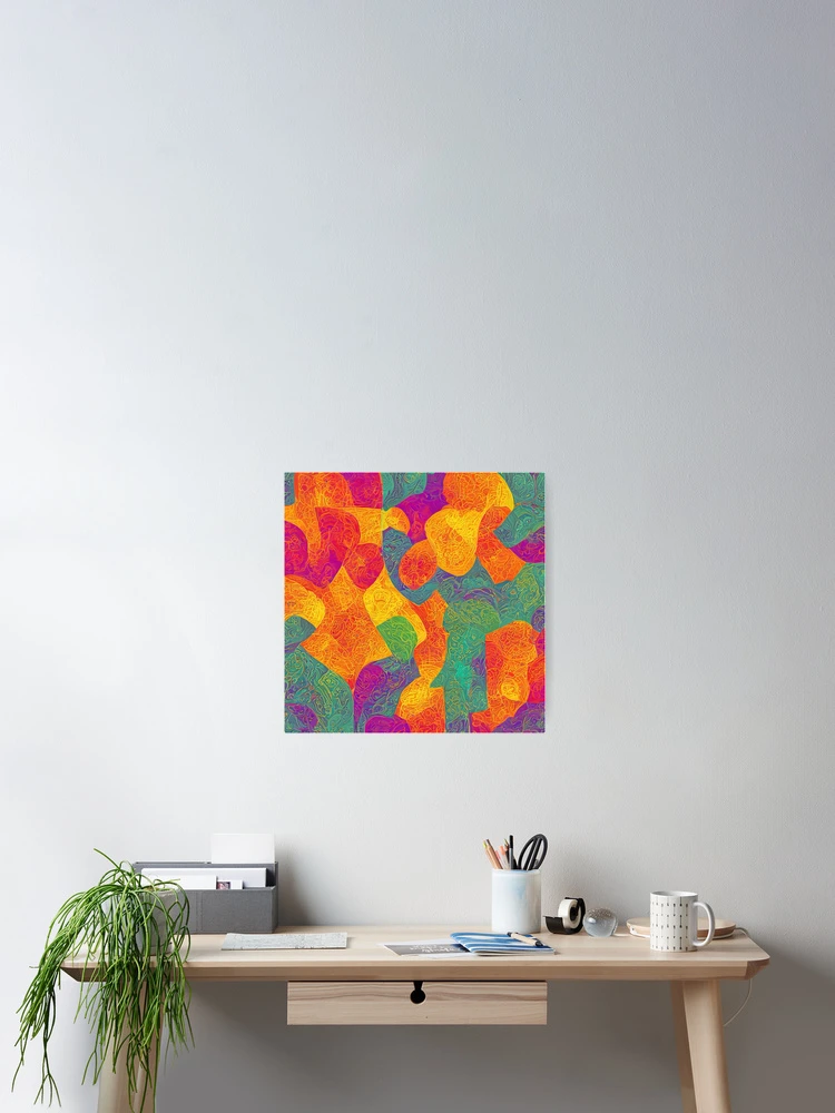 Imagen 2 de 3, Póster con la obra odd pattern abstract 882, diseñada y vendida por aya-pattern.