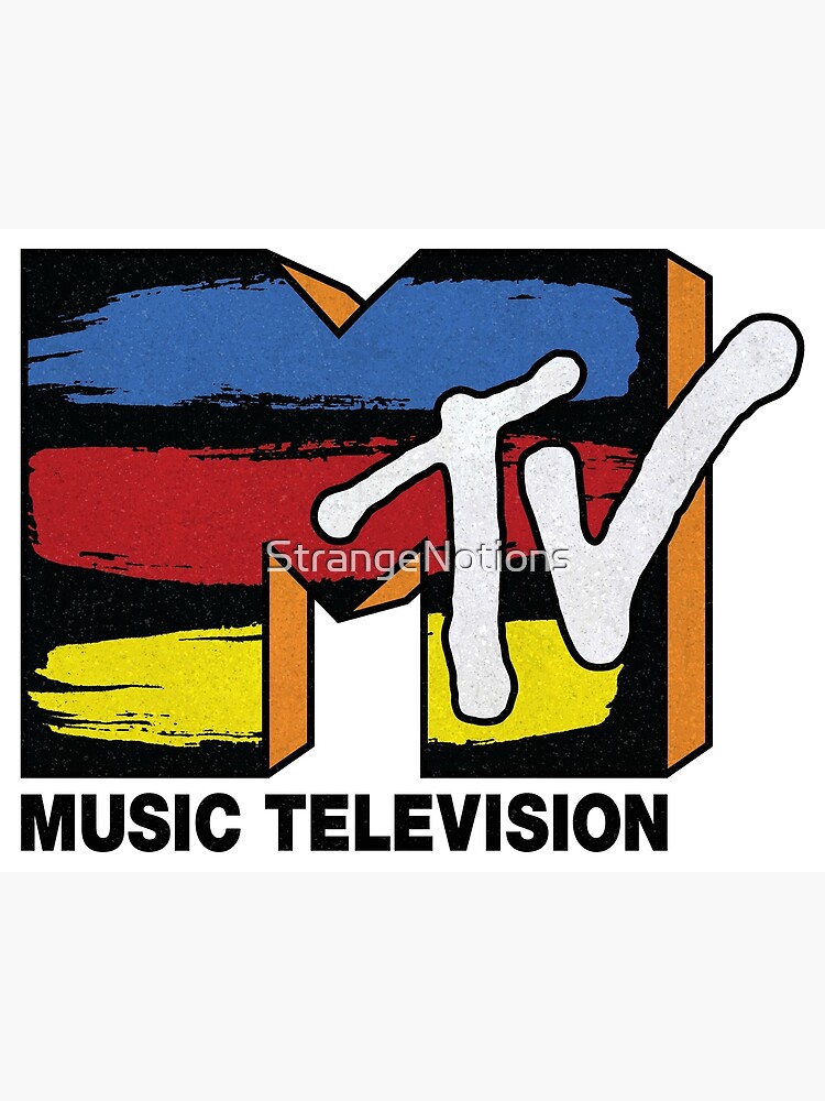 "Colorful MTV Music Television Classic 80s Logo "Synchronicity"" Poster by StrangeNotions