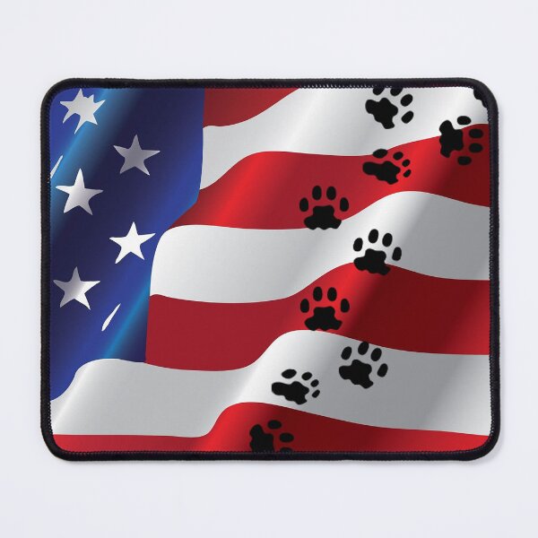 Item preview, US dog paw bandana designed and sold by Cloud7Stickers ..