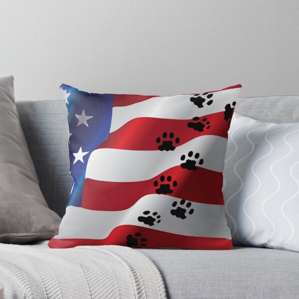 Item preview, US dog paw bandana designed and sold by Cloud7Stickers ..