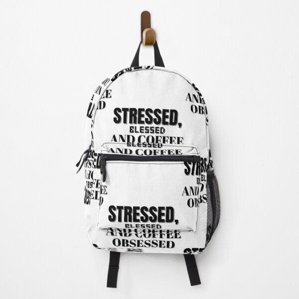 Item preview, Stressed Blessed and Coffee Obsessed designed and sold by BookOfE.