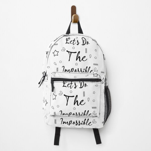 Item preview, Let's Do The Impossible motivational quote text designed and sold by feel-free-store.