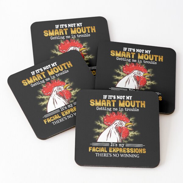 Item preview, Chicken If It's Not My Smart Mouth Getting Me In Trouble Funny Chicken Lover Gift T-Shirt designed and sold by MarlenHan.
