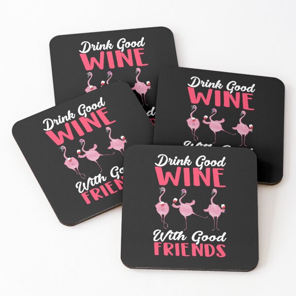 Item preview, Drink Good Wine With Good Friends Flamingo Funny Wine Lover Gift T-Shirt designed and sold by MarlenHan.