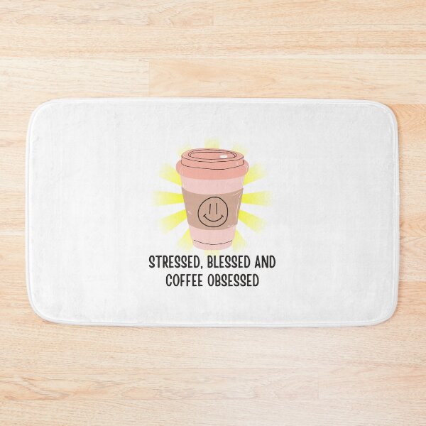Item preview, Stressed Blessed and Coffee Obsessed designed and sold by BookOfE.