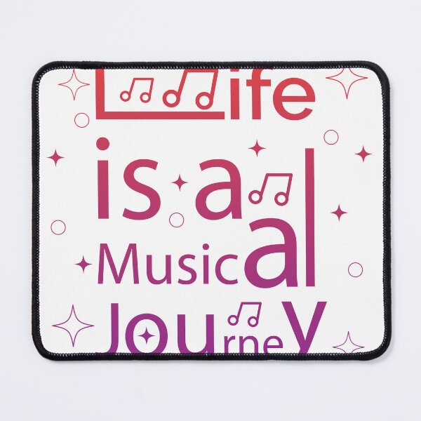Item preview, Life is a musical journey motivational text art designed and sold by feel-free-store.
