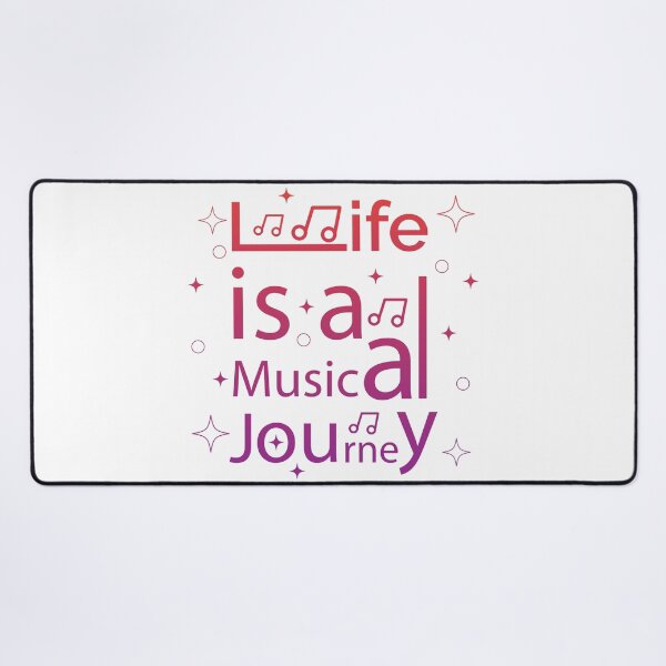 Item preview, Life is a musical journey motivational text art designed and sold by feel-free-store.