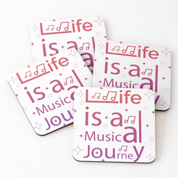 Item preview, Life is a musical journey motivational text art designed and sold by feel-free-store.