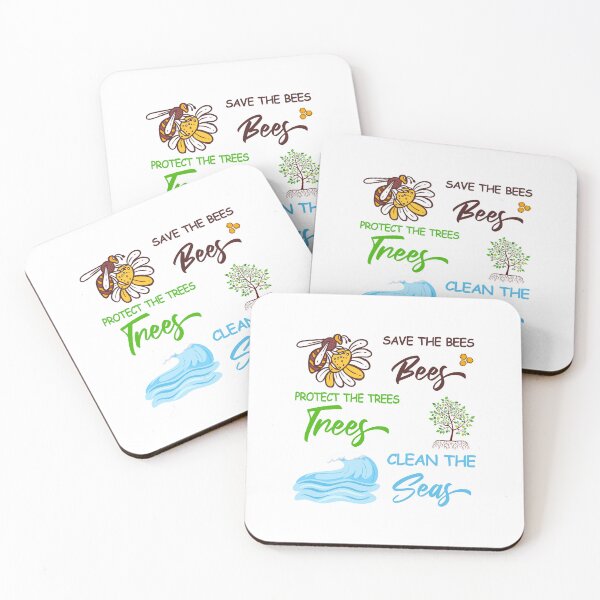 Item preview, Save The Bees, Protect The Trees, Clean The Seas, Summer designed and sold by The Odeach.