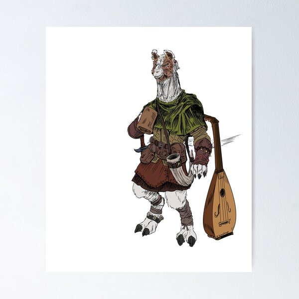 Item preview, Kosciusko the Alpaca-Folk Bard designed and sold by Big Tim's Funny Books.