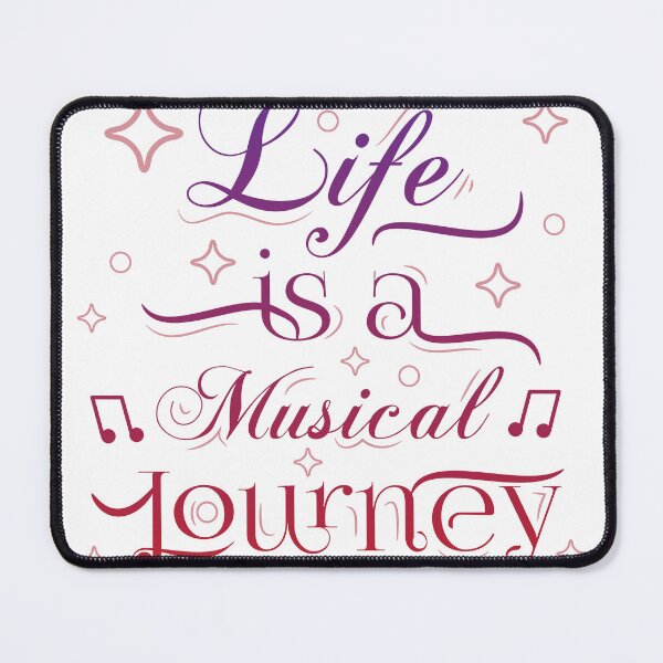 Item preview, Life is a musical journey motivational text art designed and sold by feel-free-store.