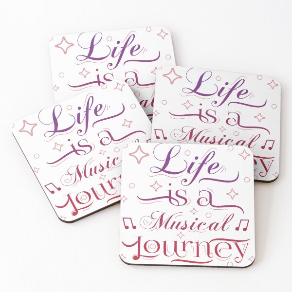 Item preview, Life is a musical journey motivational text art designed and sold by feel-free-store.