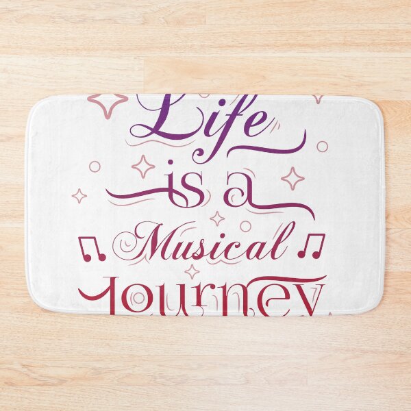 Item preview, Life is a musical journey motivational text art designed and sold by feel-free-store.