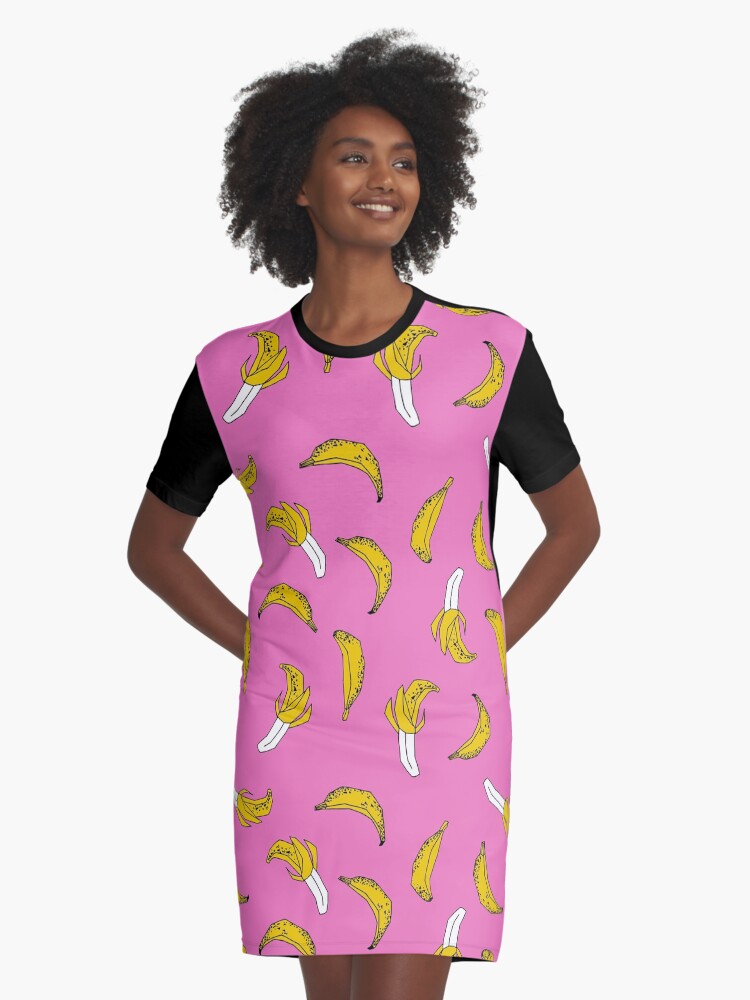 Pink banana outlet dress