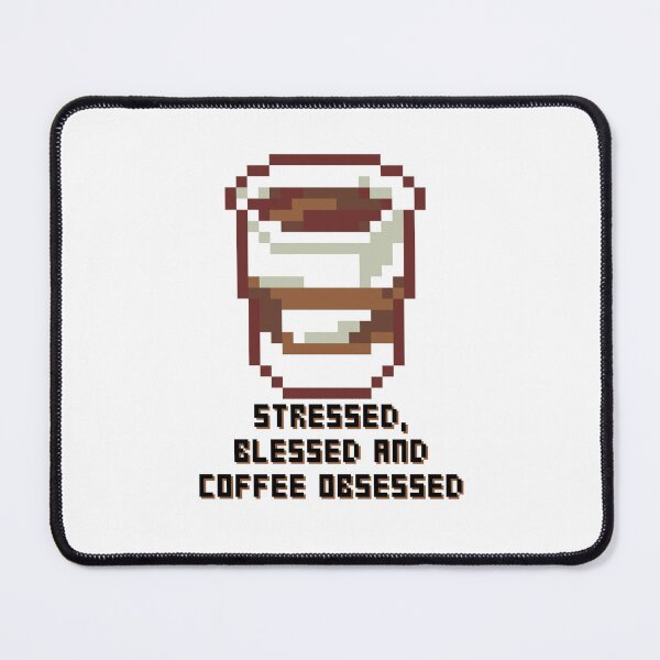 Item preview, Stressed Blessed and Coffee Obsessed designed and sold by BookOfE.
