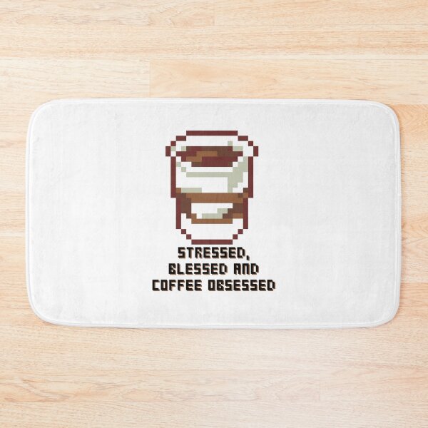 Item preview, Stressed Blessed and Coffee Obsessed designed and sold by BookOfE.