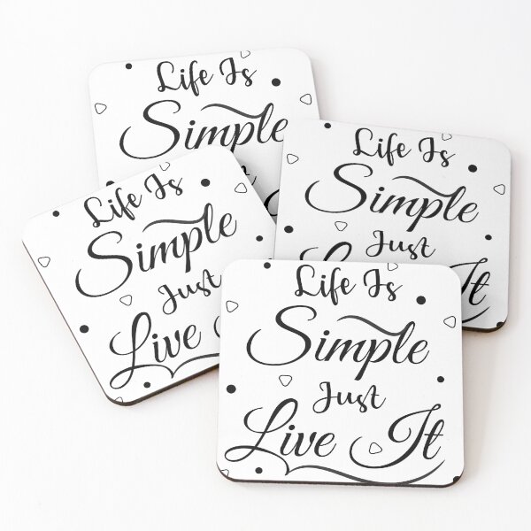 Item preview, Life is simple just live it - Motivational quote designed and sold by feel-free-store.