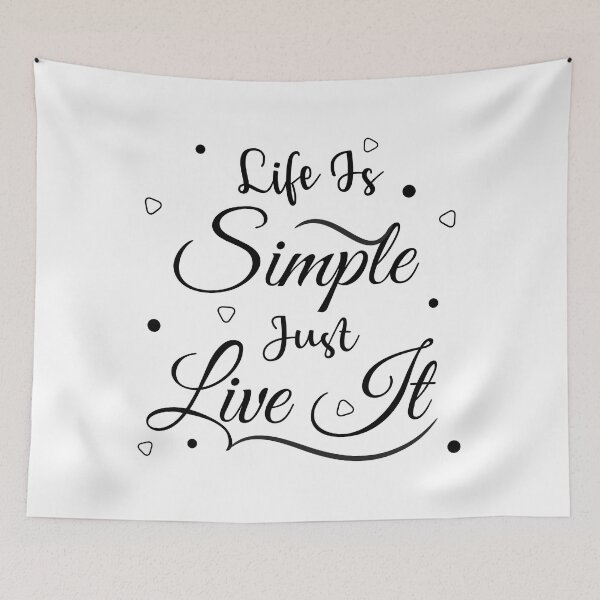 Item preview, Life is simple just live it - Motivational quote designed and sold by feel-free-store.