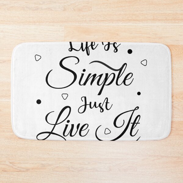 Item preview, Life is simple just live it - Motivational quote designed and sold by feel-free-store.