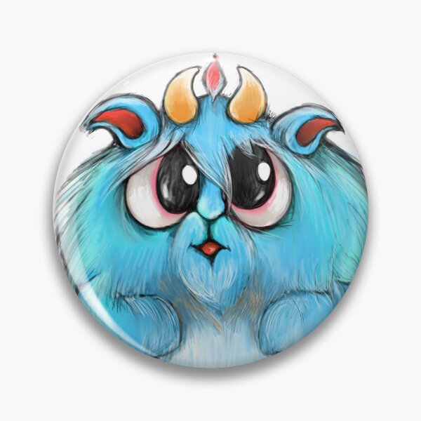 Item preview, Icy Monty, Cute monster with magical powers designed and sold by AnadinArtwork.
