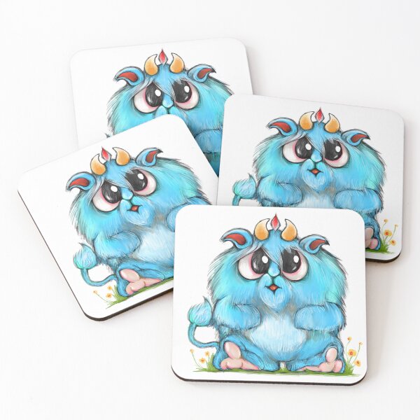 Item preview, Icy Monty, Cute monster with magical powers designed and sold by AnadinArtwork.