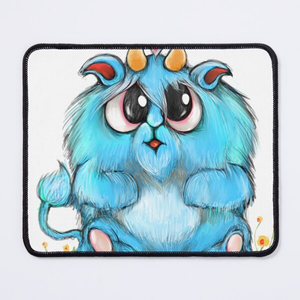 Item preview, Icy Monty, Cute monster with magical powers designed and sold by AnadinArtwork.
