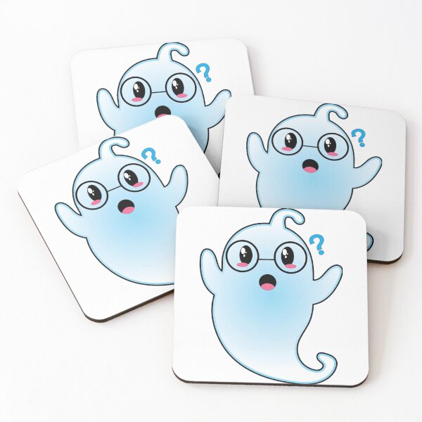 Item preview, animated ghost, cute ghost cartoon, ghost gift product, designed and sold by RAMESH P.