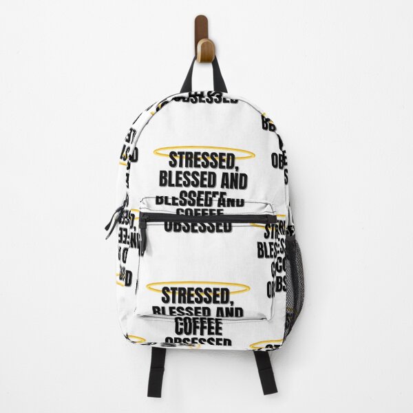 Item preview, Stressed Blessed and Coffee Obsessed designed and sold by BookOfE.