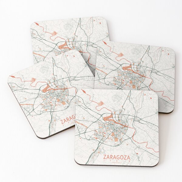 Item preview, Zaragoza City Map of Aragon, Spain - Bohemian designed and sold by deMAP.