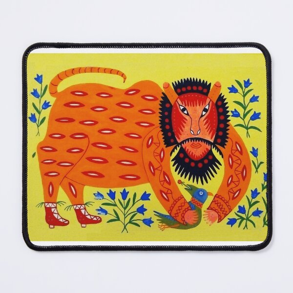 Item preview, Maria Prymachenko Pan Kotsky plays with a hoopoe designed and sold by CafeRacer044.