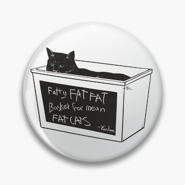 Item preview, Basket for mean fat cats designed and sold by Skeptical-Lynx.