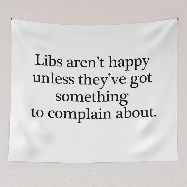 Item preview, Libs no son felices - Negro sobre blanco designed and sold by RightofCenter.