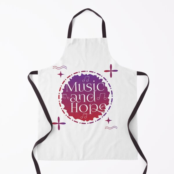 Item preview, Music and Hope - beautiful badge shape musical art designed and sold by feel-free-store.