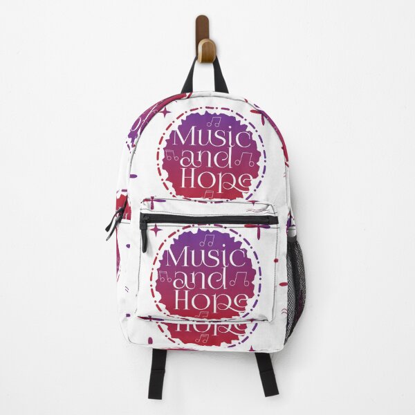 Item preview, Music and Hope - beautiful badge shape musical art designed and sold by feel-free-store.