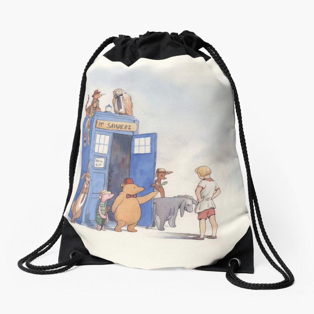 Doctor Pooh Drawstring Bag