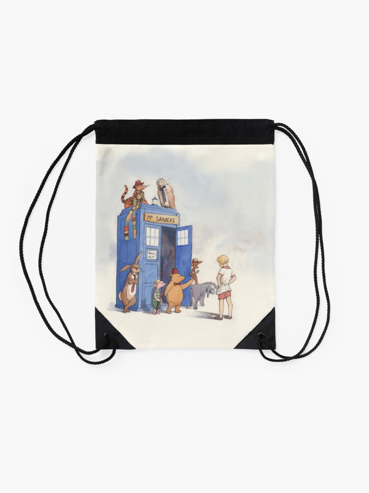 Alternate view of Doctor Pooh Drawstring Bag