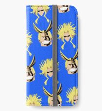 Alles Blau-Muster iPhone Flip-Case/Hülle/Klebefolie