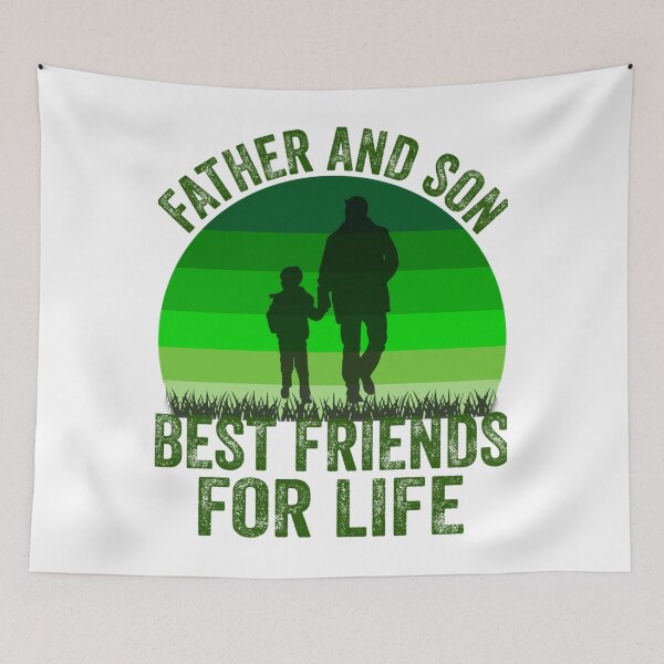 Item preview, Father and Son Best Friends for Life Happy Father&x27;s Day Dad and Son  designed and sold by TravisWitty.