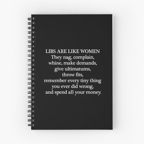 Item preview, Los liberales son como las mujeres: blanco sobre negro designed and sold by RightofCenter.