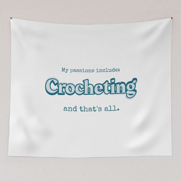 Item preview, Crocheting is my passion designed and sold by cooldesignsalot.